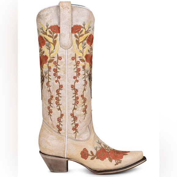 Floral Embroidered Western Boots - Picture 2 of 4